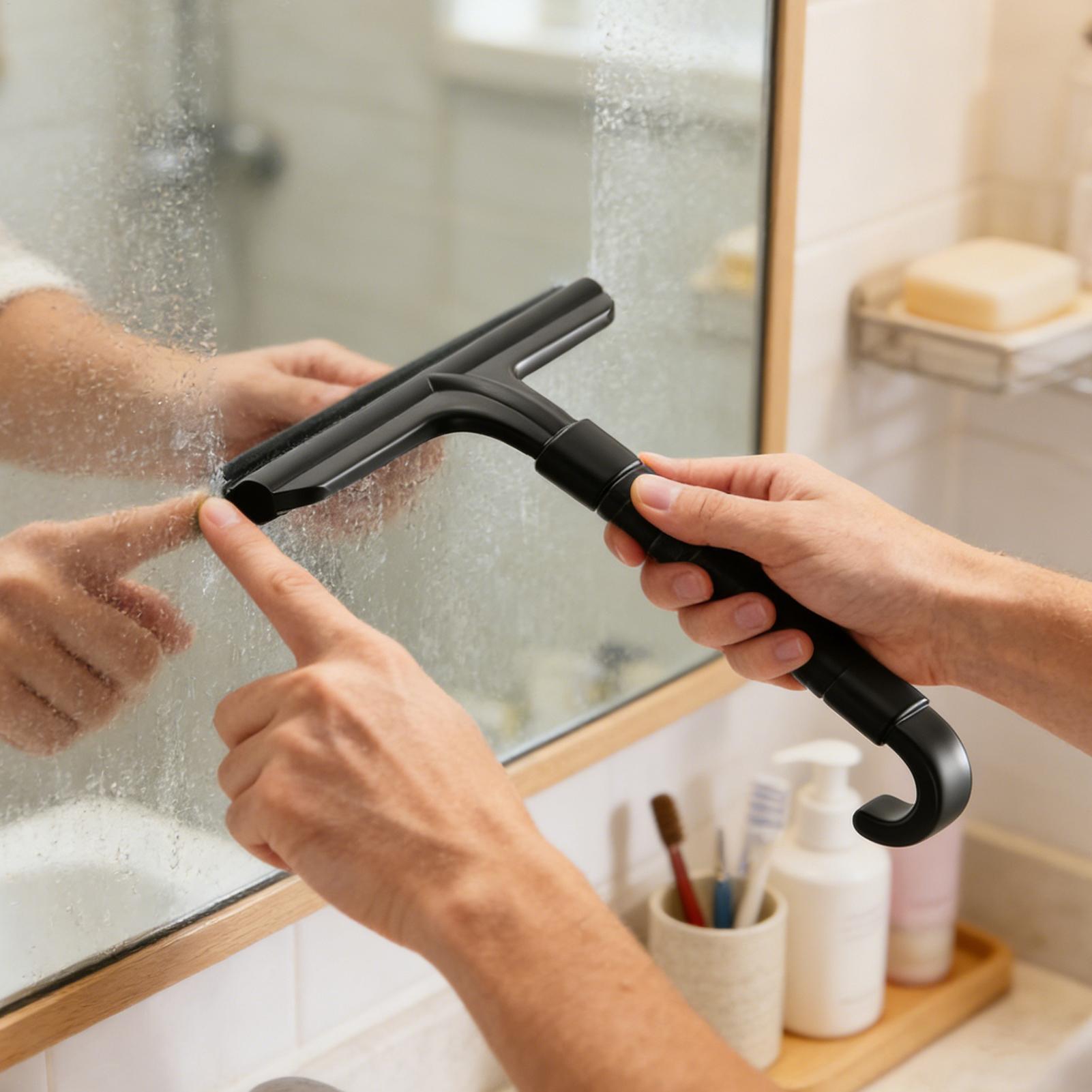 Glass Cleaner Streak - Raspador de Vidro para Banheiro com