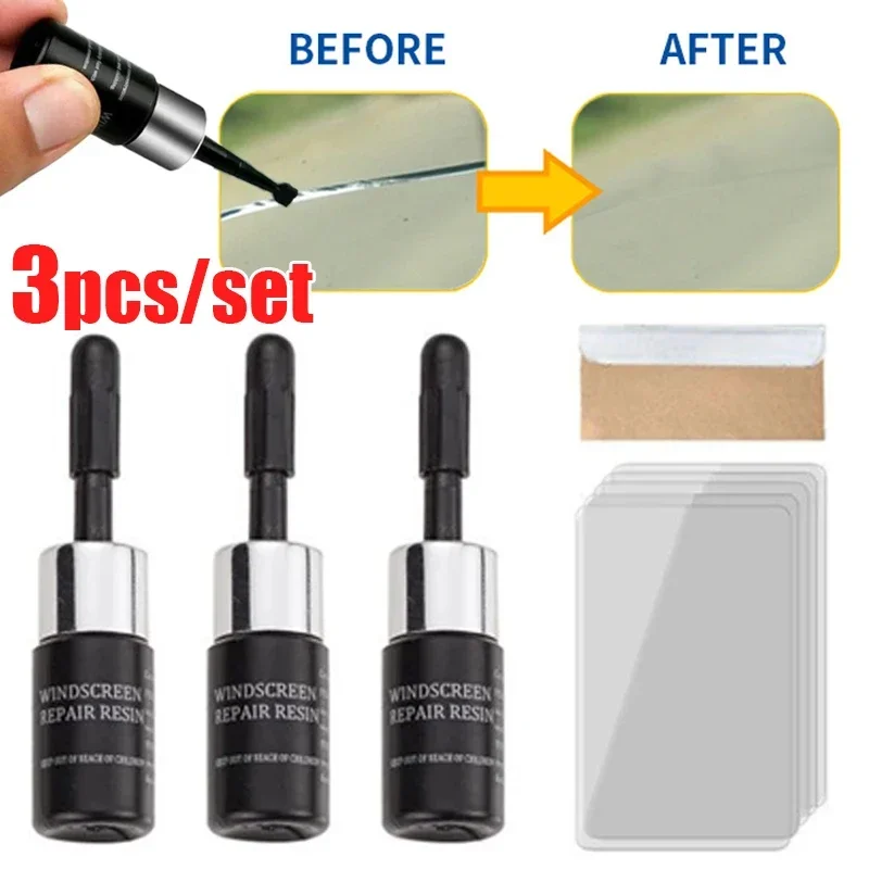 Glass Cleaner Streak - Conjunto de agente fluido para reparo