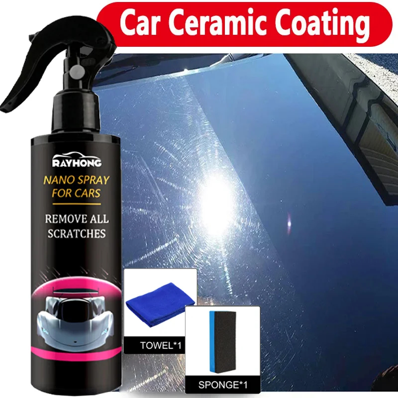 Car Wax Ceramic Coating - Revestimento Cerâmico para Carros, Brilho Espelhado,