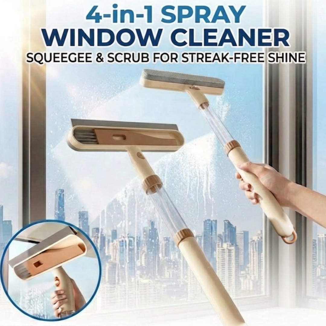 Glass Cleaner Streak - Limpa Vidros 4 em 1 Extensível