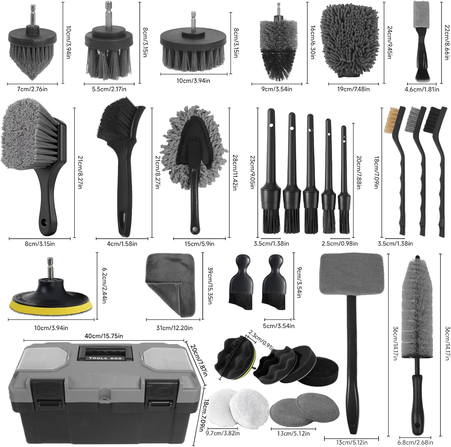 Kit de Detalhamento de Carros, - Interior Detailing Kit avaliação e preço