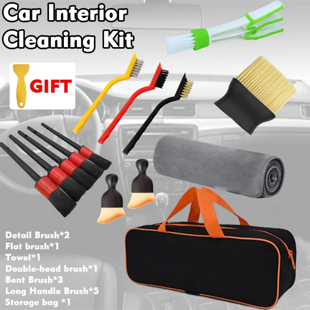 Kit de Escovas de Limpeza Auto - Dirt Brush Interior avaliação e preço