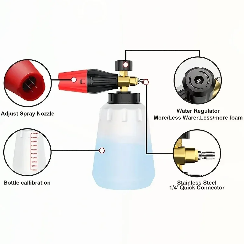Canhão de Espuma PA de Alta Pr - Pressure Washer Foam Gun avaliação e preço
