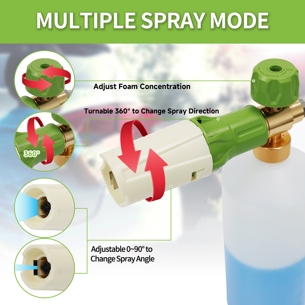 Pistola de espuma de alumínio  - Pressure Washer Foam Gun avaliação e preço