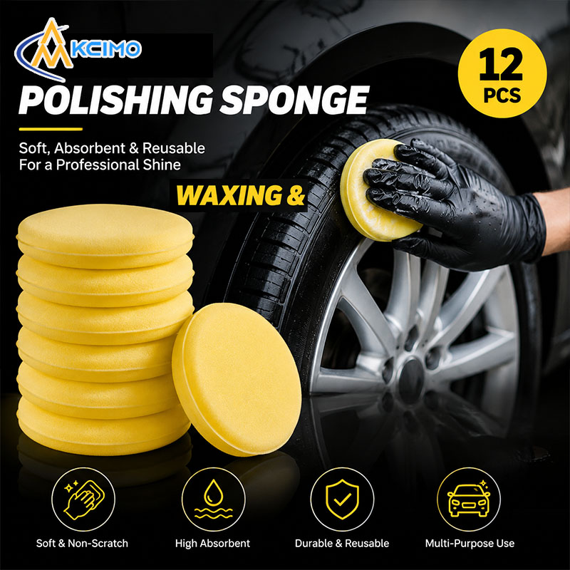 12 peças de esponja redonda pa - Wax Applicator Pad avaliação e preço