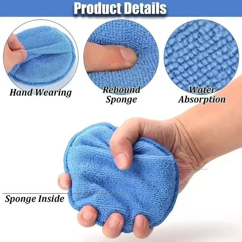 10/1 pçs 5 polegadas aplicador - Wax Applicator Pad avaliação e preço
