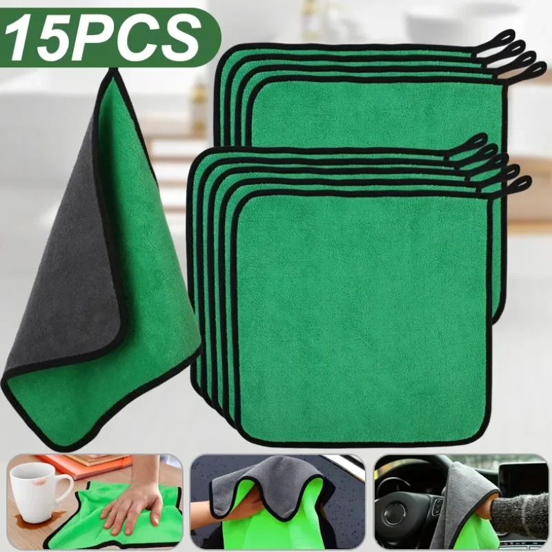 5/15 pçs toalha de limpeza de  - Microfiber Towel Detailing avaliação e preço